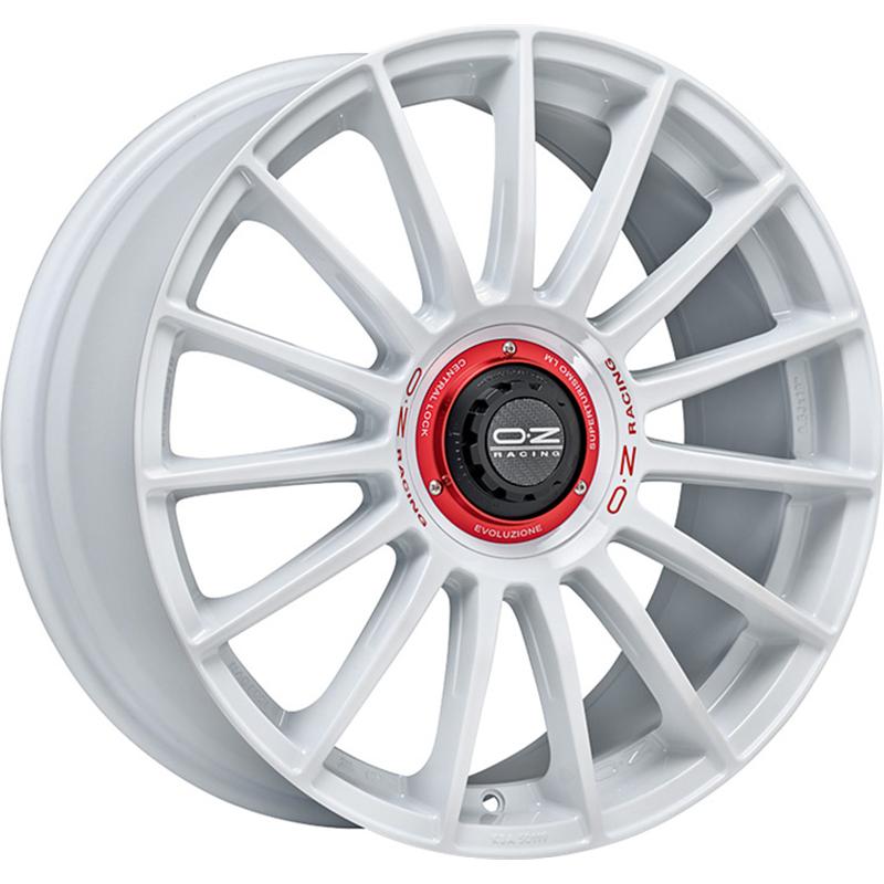 OZ RACING SUPERTURISMO EVOLUZIONE WRC RACE WHITE RED LETTERING